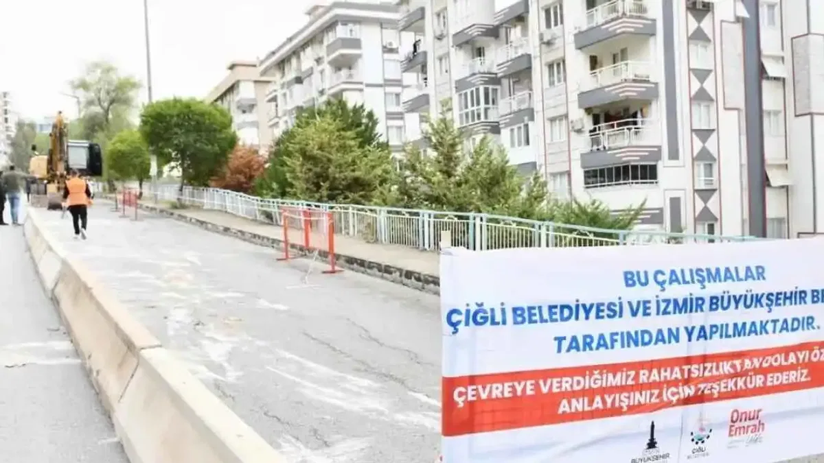 İzmir Çiğli’de heyelan bölgesine hızlı müdahale