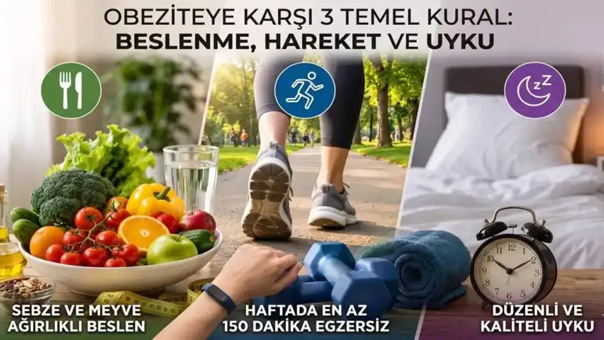 Obeziteye karşı beslenme, hareket ve uyku