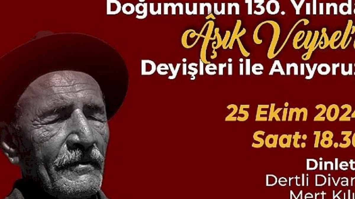 Aşık Veysel 130. Doğum Gününde Çankaya'da Anılacak