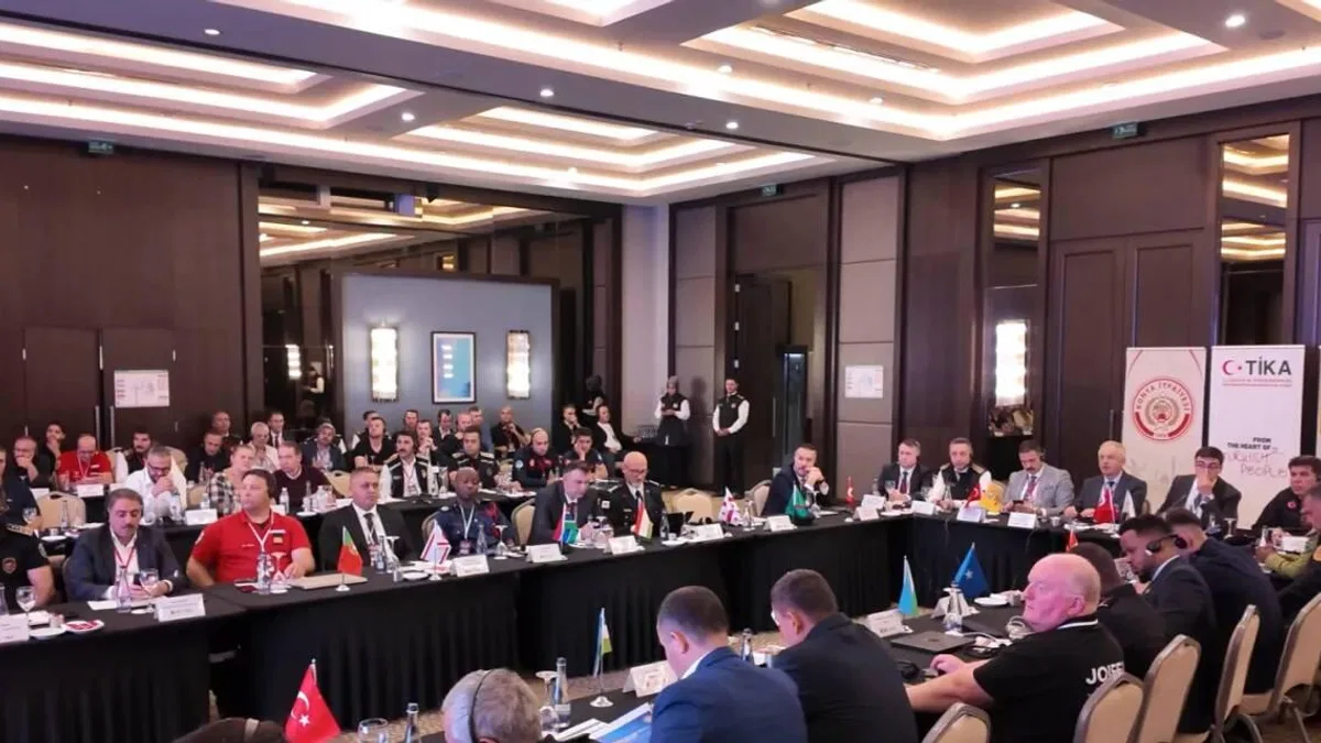 Konya'da uluslararası itfaiye çalıştayı ve tatbikat başladı
