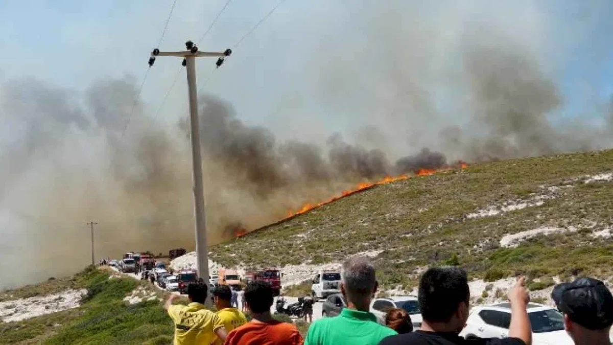 Çeşme'deki yangından acı haber! Yangın kontrol altında...