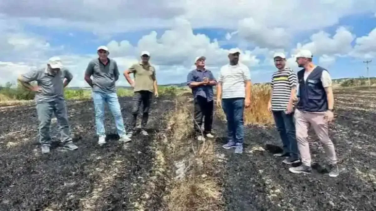 Yangından etkilenen çiftçiye Kocaeli Büyükşehir el uzattı