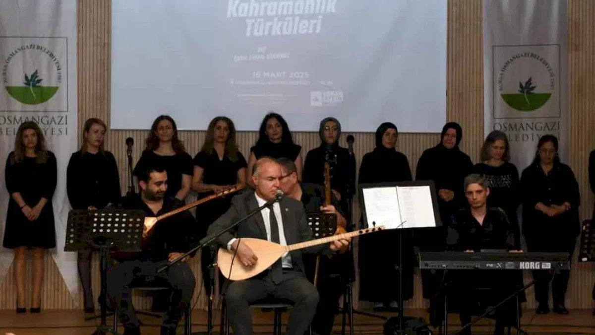 Bursa Osmangazi’de kahramanlık türküleri yankılandı