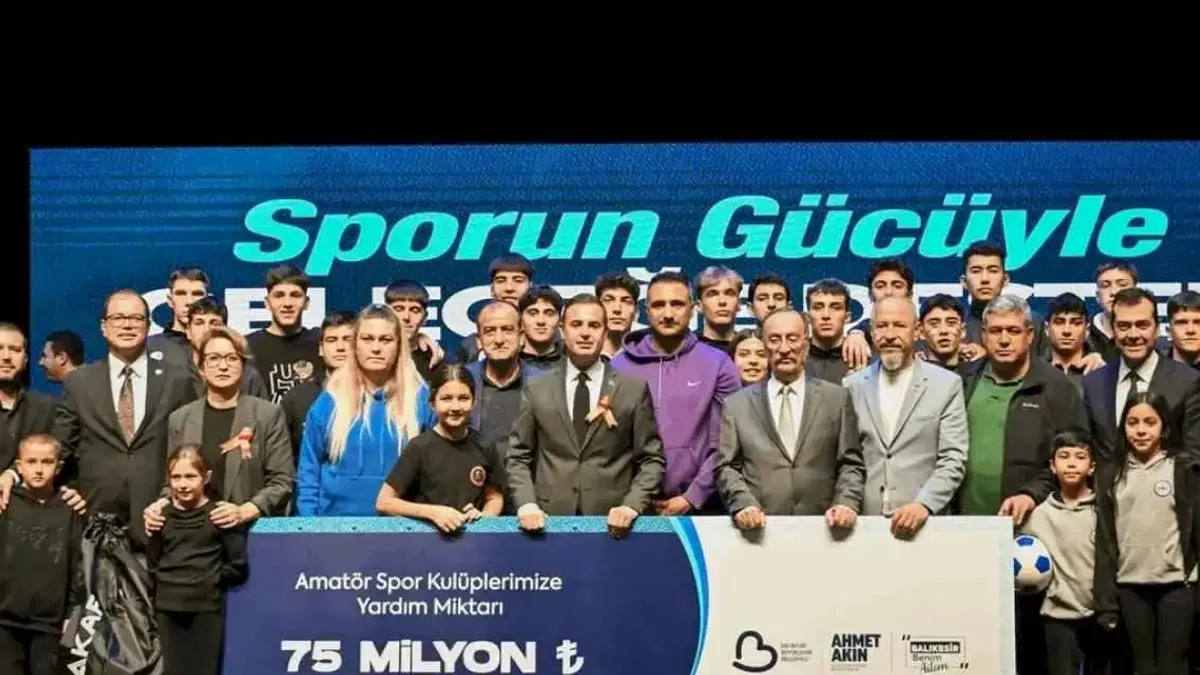 Balıkesir'de gençlere ve spora büyük destek