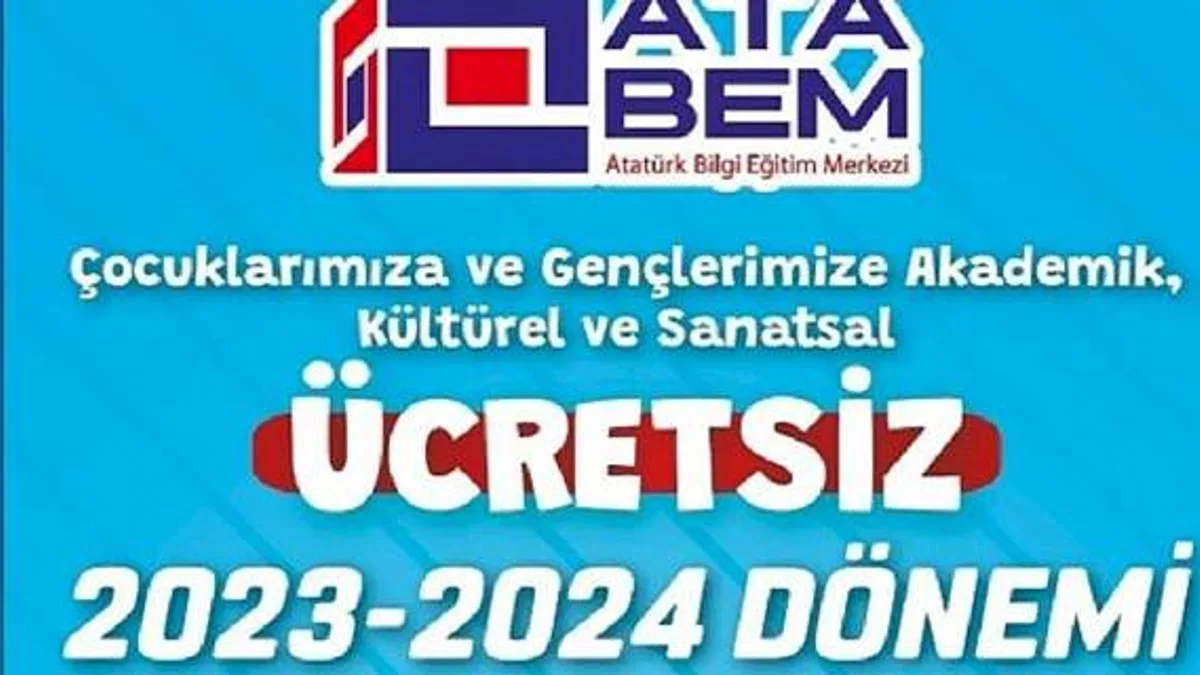 Atatürk Bilgi Eğitim Merkezi (ATABEM) 2023-2024 Dönemi kurs kayıtları başlıyor