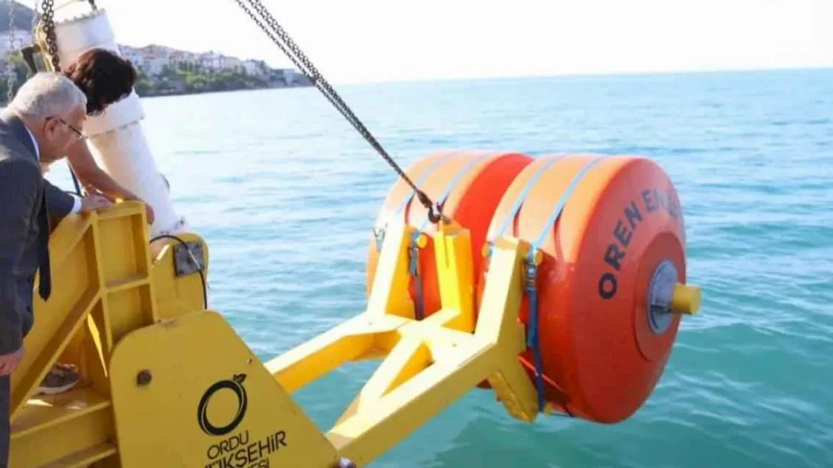 Ordu'da dalgalardan enerji üretiliyor