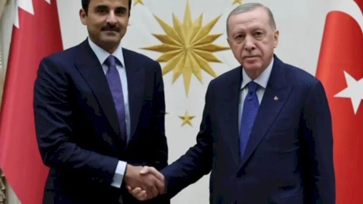 Cumhurbaşkanı Erdoğan ile Katar Emiri Al Sani ile görüştü