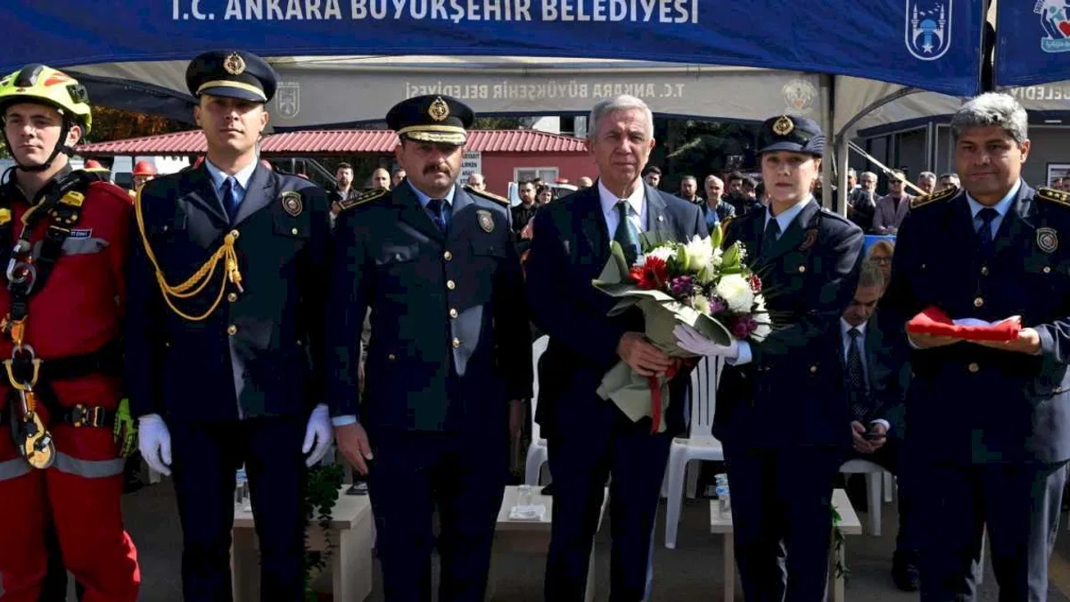 Ankara İtfaiyesinde 100 personel asil memur oldu