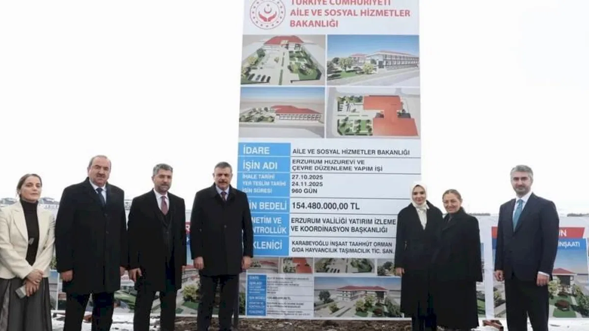Erzurum’a modern huzurevi ve yaşlı bakım merkezi kuruluyor