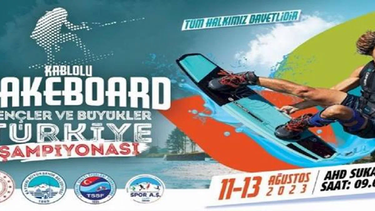 Kayseri Büyükşehir'den Wakeboard şampiyonası