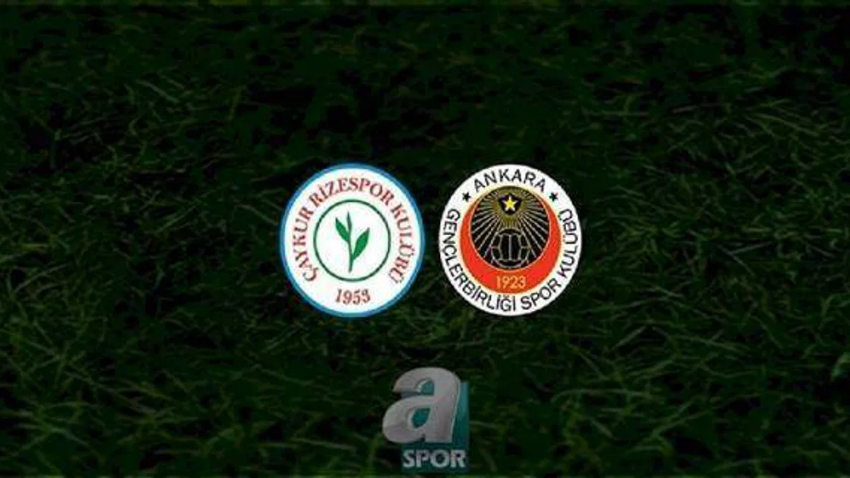 Çaykur Rizespor - Gençlerbirliği maçı ne zaman, saat kaçta ve hangi kanalda? | TFF 1. Lig