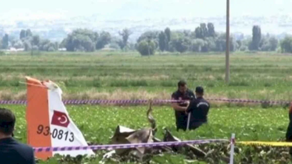 Kayseri'de uçak kazası