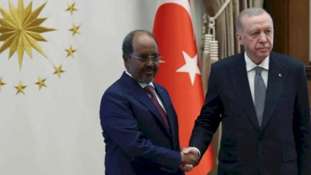 Cumhurbaşkanı Erdoğan Somalili mevkidaşı ile Külliye'de buluştu
