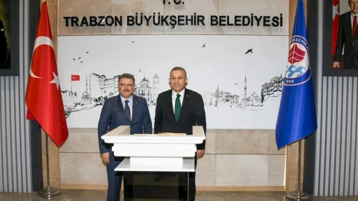 Trabzon Valisi Şahin’den Büyükşehir’e ziyaret