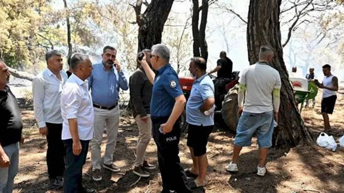 Muratpaşa Belediyesi’nden orman yangınına yoğun destek
