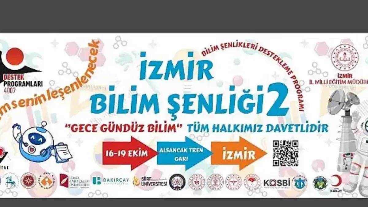 İzmir'de Bilim ve Teknoloji Rüzgârı: TÜBİTAK 4007 Bilim Şenliği-2 Gece-Gündüz Bilim Başlıyor.