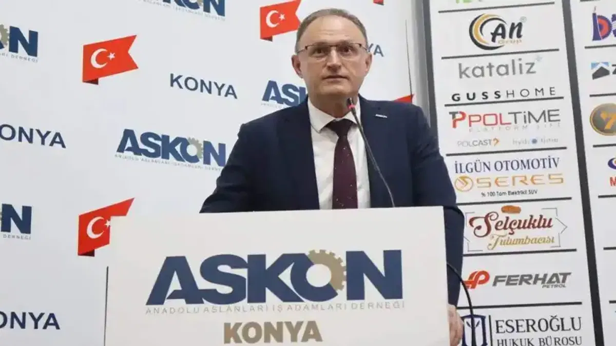 ASKON Konya Şube Başkanı Sinacı: 'Konya'nın İhracattaki Hedefi 10 Milyar Dolar'