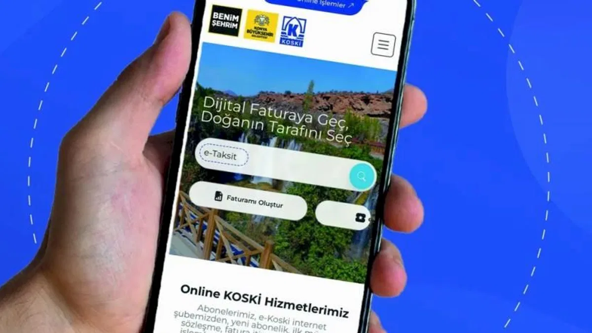 Türkiye'de ilk... KOSKİ'den borçlara internetten taksit imkanı