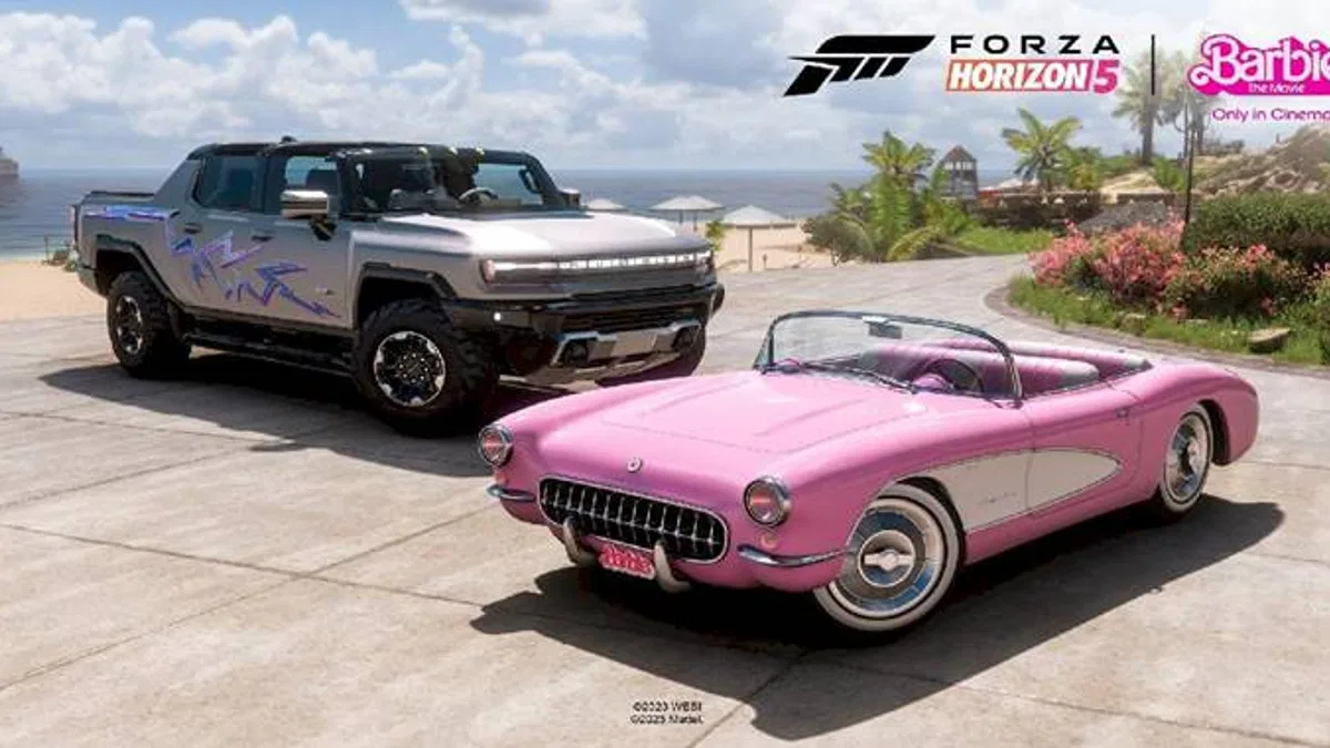 Şaka Değil: Forza Horizon 5’e İki Adet Ücretsiz Barbie Film Arabası Geldi