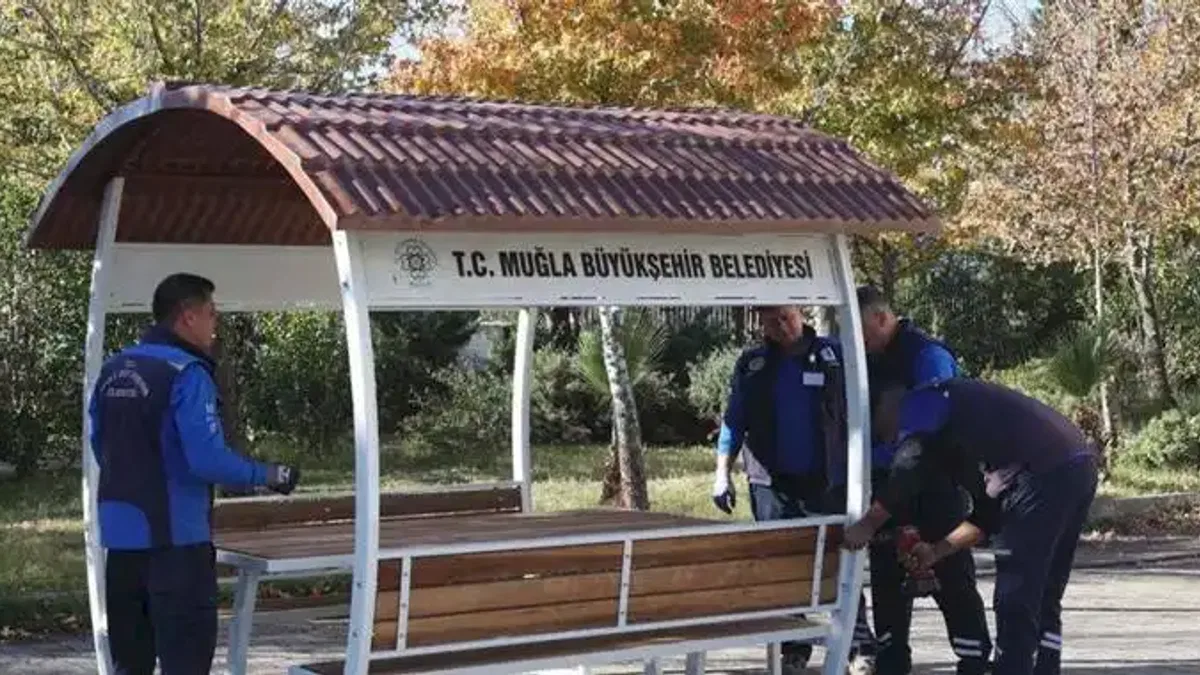 Muğla Köyceğiz'de ortak alanlar Büyükşehir güzelliği