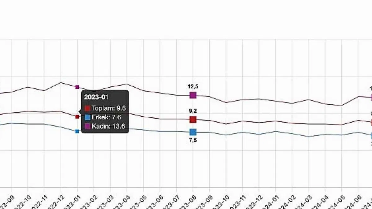 Tüik: Mevsim etkisinden arındırılmış işsizlik oranı %8,5 seviyesinde gerçekleşti