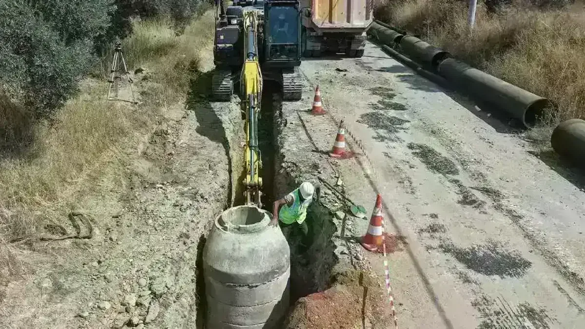 Muğla Menteş’te kanalizasyon altyapısına ilk adım