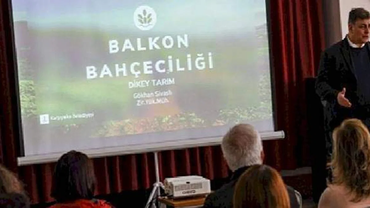 Karşıyaka'da balkon bahçeciliği eğitimine yoğun ilgi