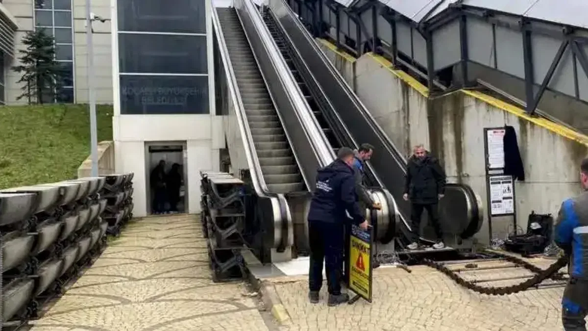 Kocaeli'de yürüyen merdivenlere kapsamlı bakım