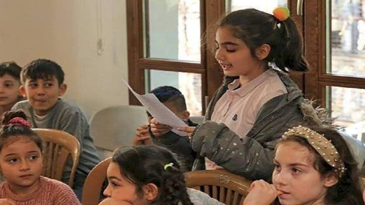 Kütüphane Haftası'nda Konaklı çocuklardan örnek davranış