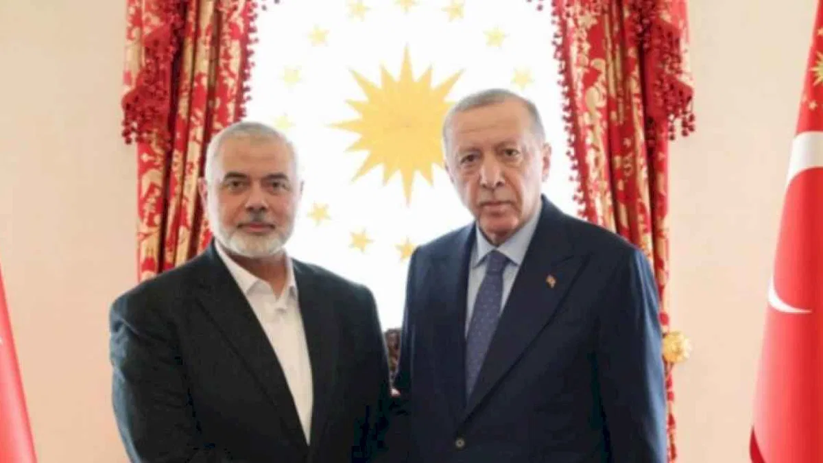 Cumhurbaşkanı Erdoğan Haniye'yi kabul etti