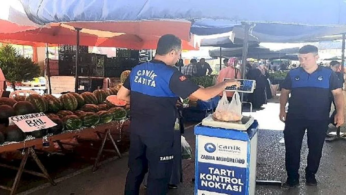 Canik'te Semt Pazarları Kontrol Altında