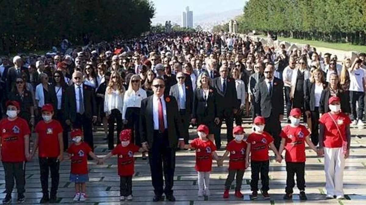 LÖSEV'den Büyük Anıtkabir Buluşması Türkiye'nin Dört Bir Yanından 40 Bin Kişi Ata'sının Huzurunda