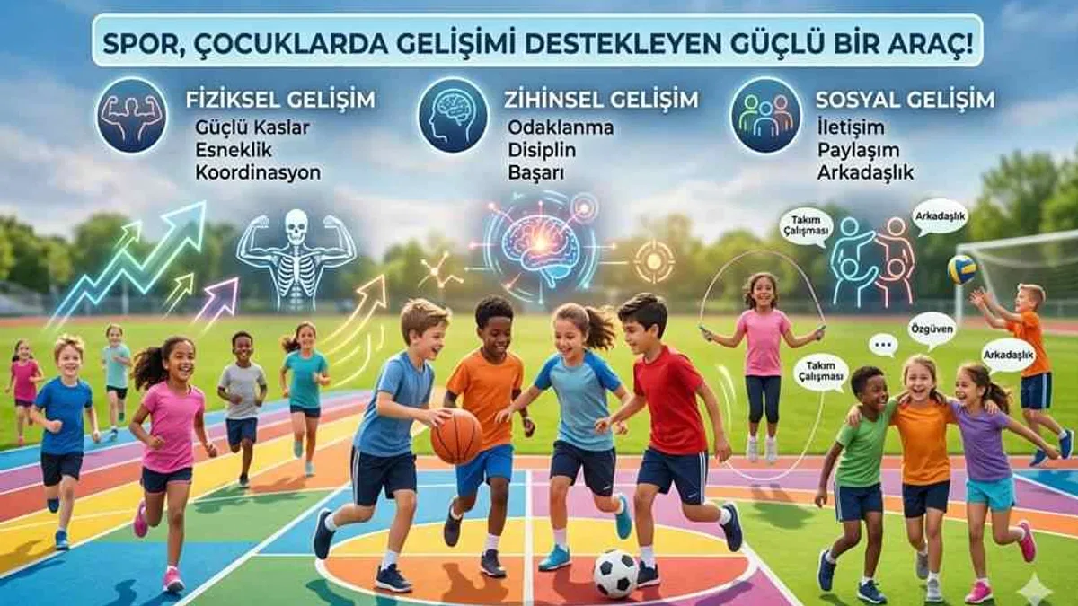 Spor, çocuklarda gelişimi destekleyen güçlü bir araç!