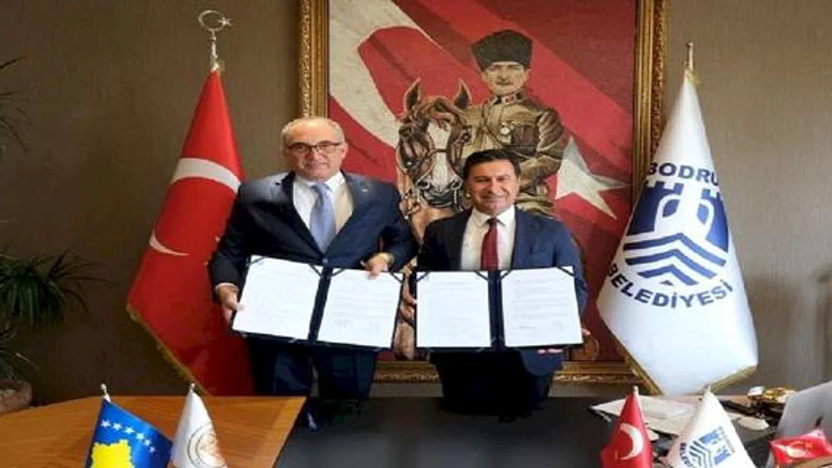 Bodrum Belediyesi ile Prizren'den kardeşlik protokolü