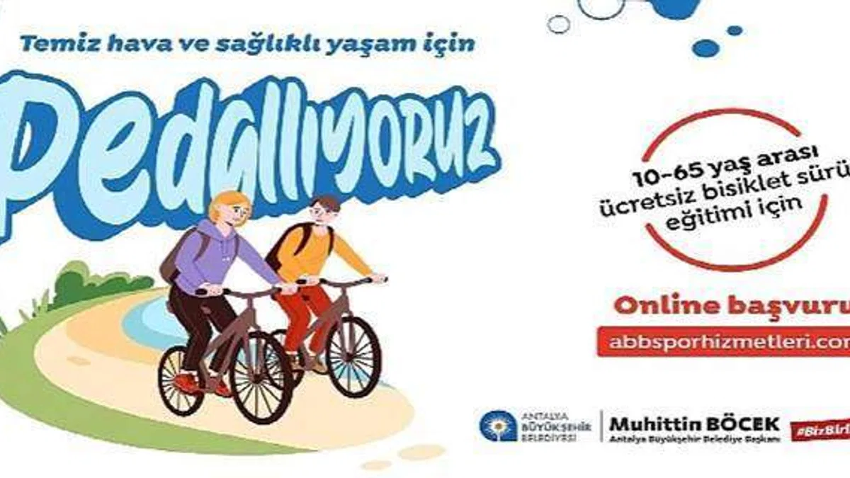 Antalya Büyükşehir Temel Bisiklet Sürüş Eğitimlerine devam ediyor