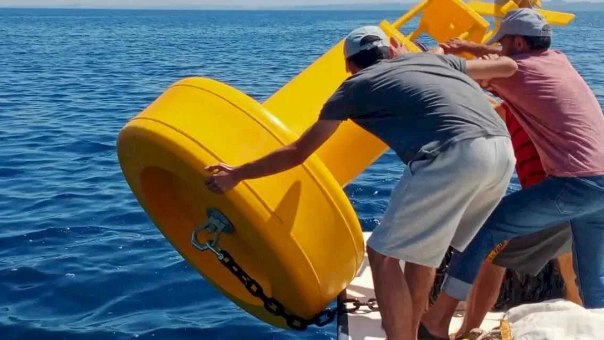 İbrice'de şamandıralar bırakıldı