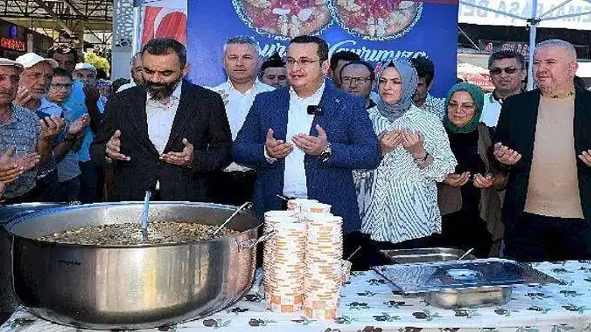 Mustafakemalpaşa'da bereket kazanları kaynadı