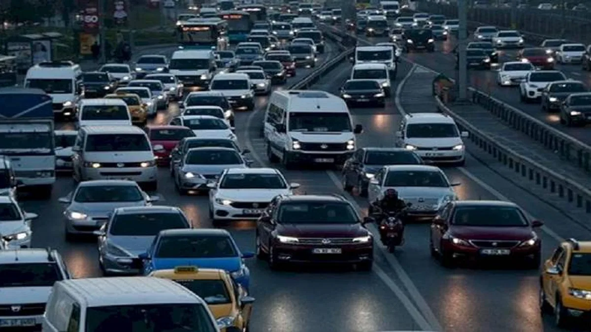 Yılın ilk yarısında 1 milyonu aşkın araç trafikte