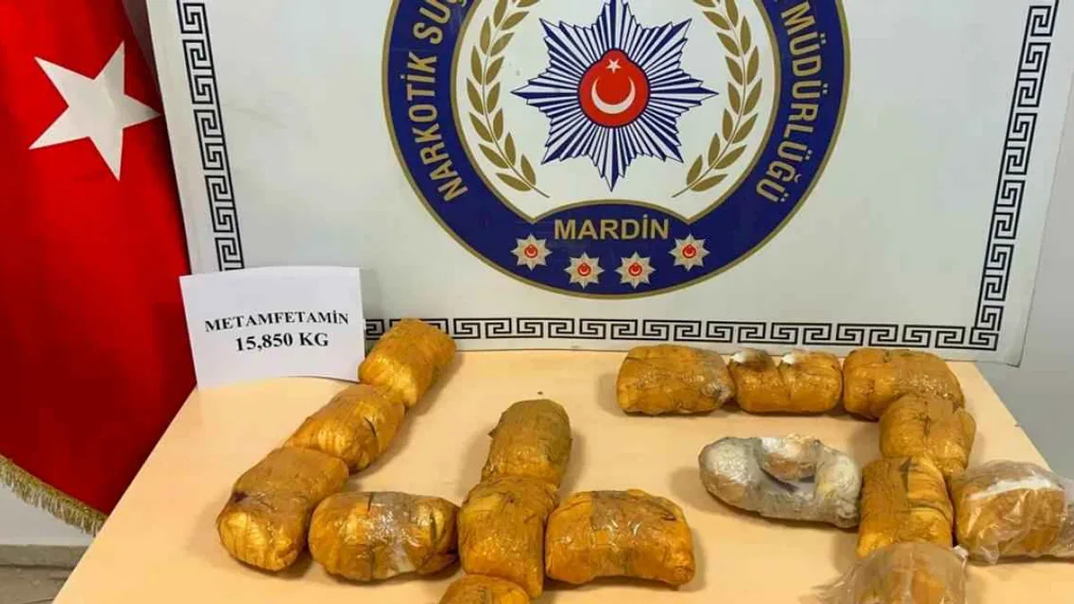 Mardin'de uyuşturucu operasyonu: 15 kilo 850 gram