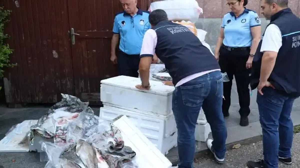 Otogar'da balık operasyonu