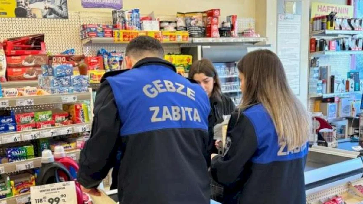 Gebze Zabıtası'ndan kasa ve reyon denetimi