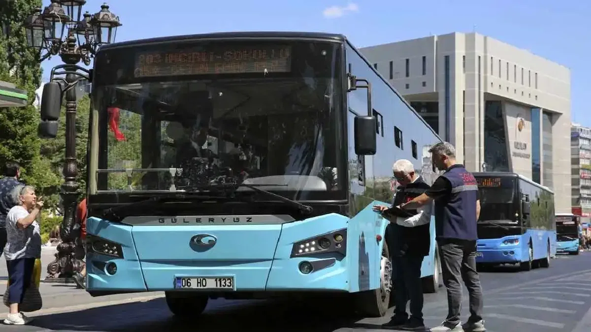 Ankara'da toplu taşımada klima ve hizmet denetimi