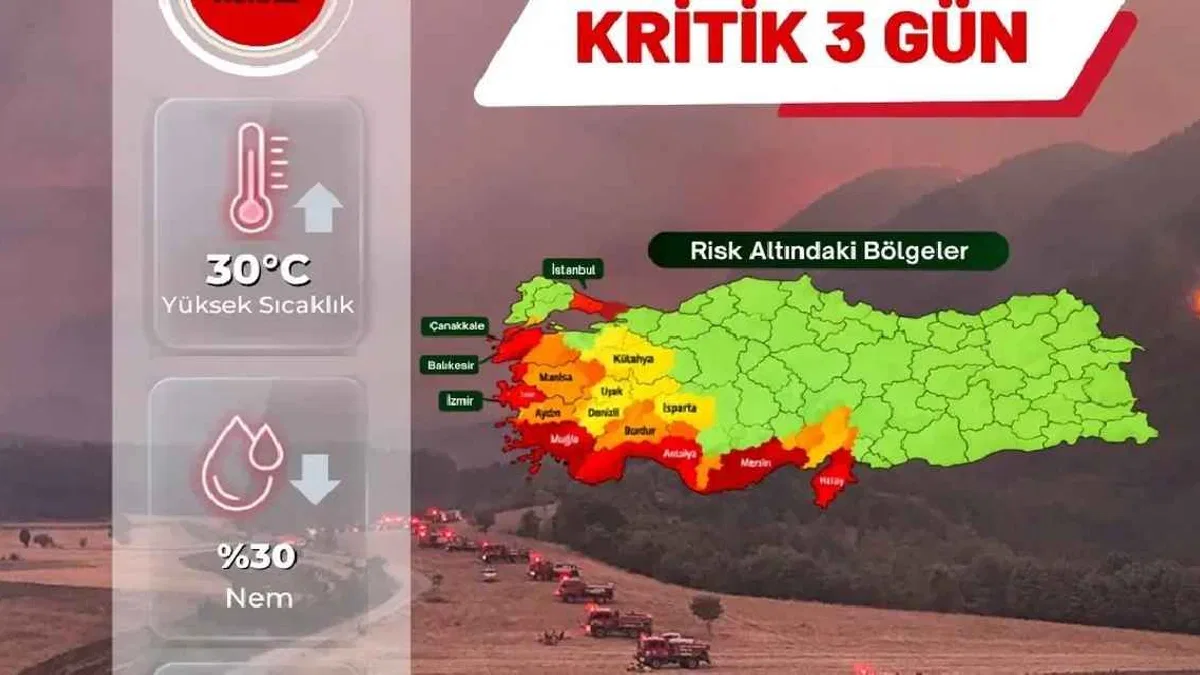 Orman yangını alarmı! 28-30 Ağustos için kritik uyarı!