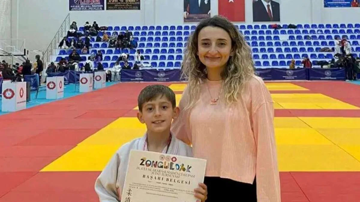 Kütahyalı minik judocudan gururlandıran başarı