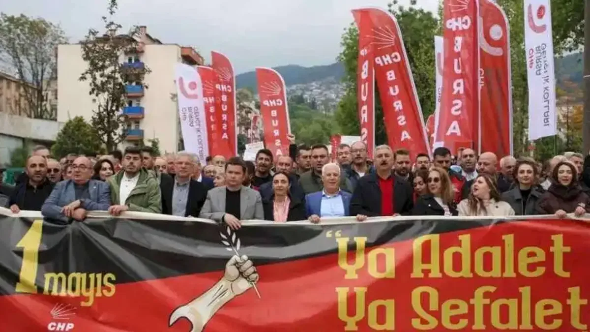 Bursa'da 1 Mayıs coşkusu