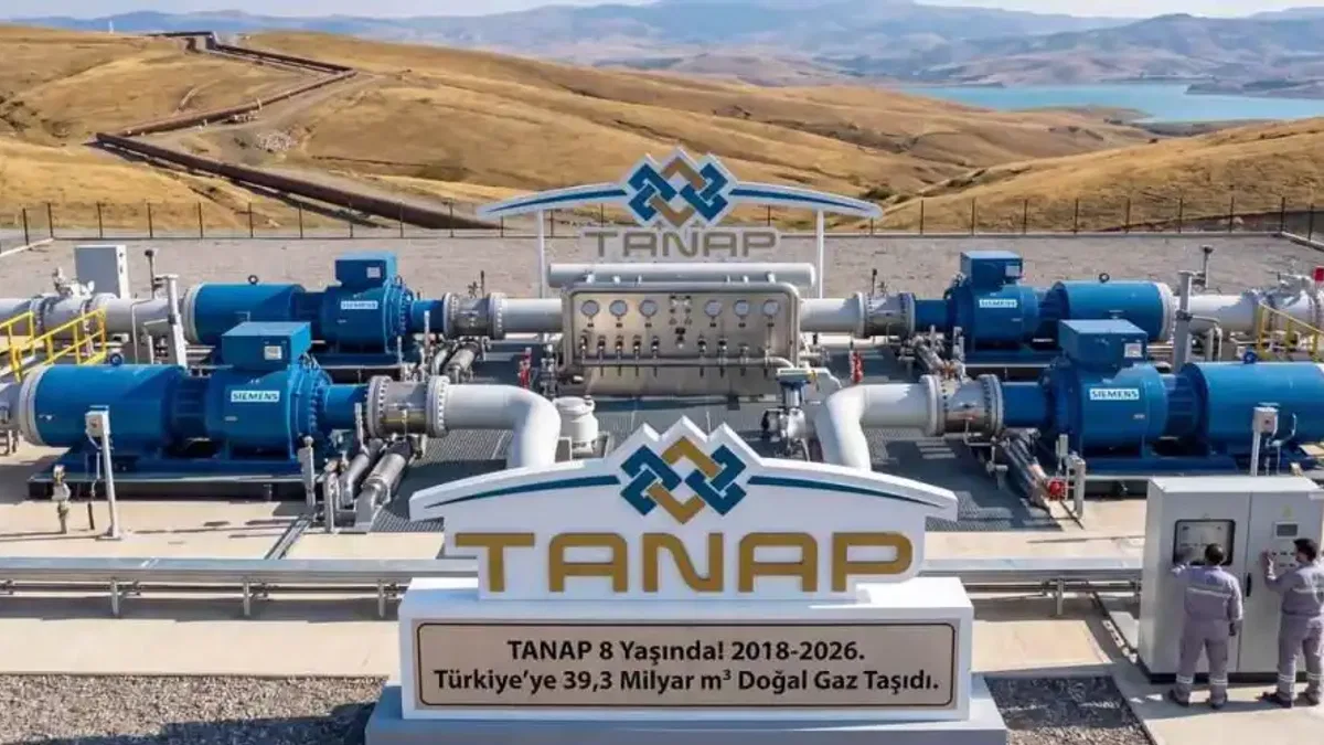 TANAP 8 yaşında... Türkiye’ye 39,3 milyar metreküp doğal gaz taşıdı