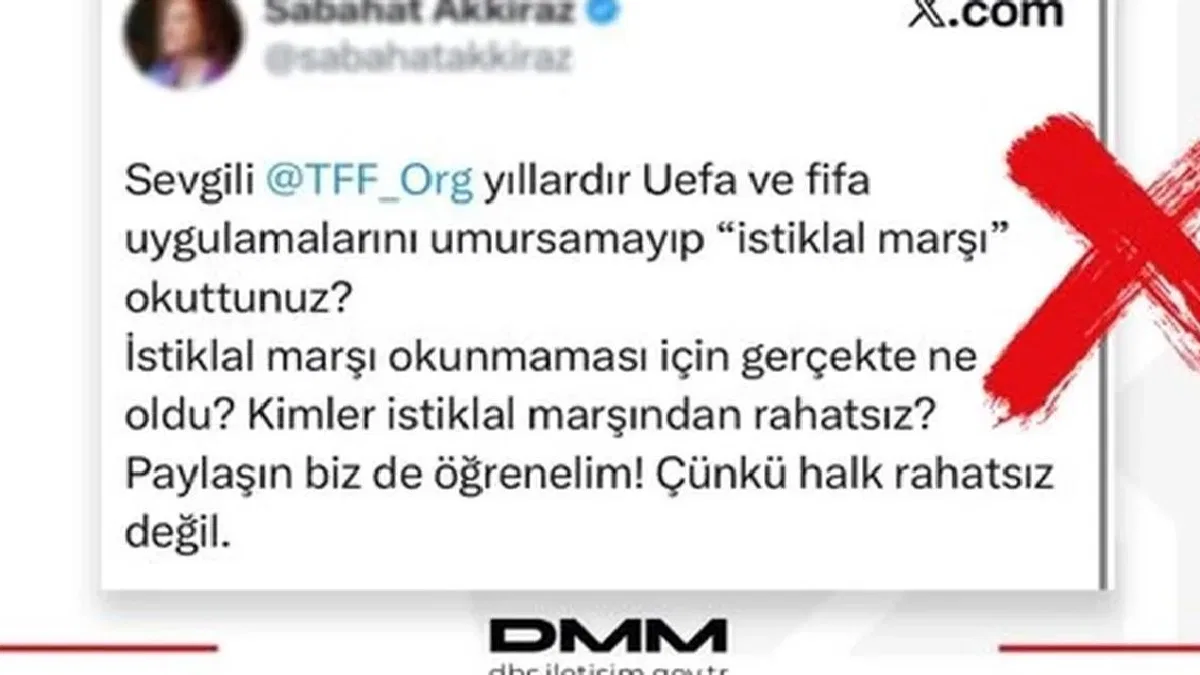 TFF iddialarına İletişim'den yalanlama: İstiklal Marşı uygulaması sürüyor