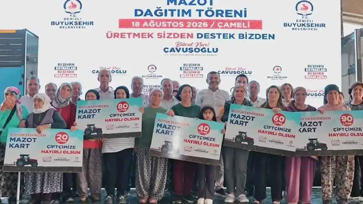 Denizli Büyükşehir’den çiftçiye mazot desteği
