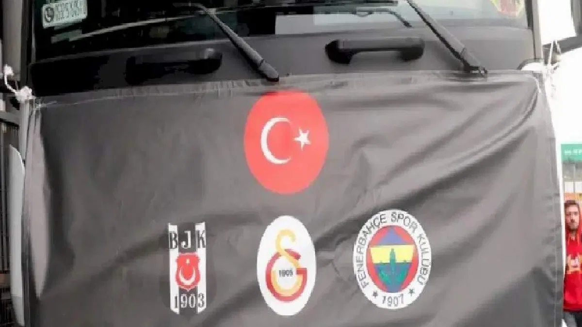 Beşiktaş, Fenerbahçe ve Galatasaray'ın 'Dostluk TIR'ları aynı anda yola çıktı