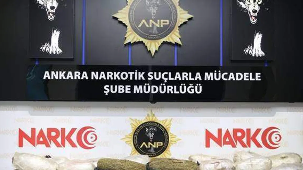 Ankara'da bir tırda 50 kilogram uyuşturucu ele geçirildi